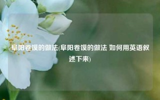 阜阳卷馍的做法(阜阳卷馍的做法 如何用英语叙述下来)