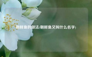 朝鲜鱼的做法(朝鲜鱼又叫什么名字)
