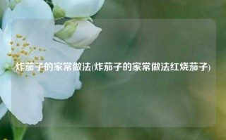 炸茄子的家常做法(炸茄子的家常做法红烧茄子)