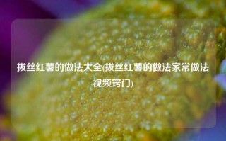 拔丝红薯的做法大全(拔丝红薯的做法家常做法视频窍门)