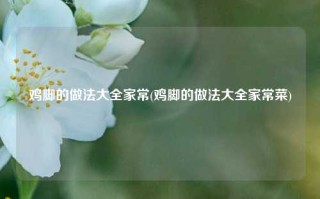 鸡脚的做法大全家常(鸡脚的做法大全家常菜)