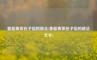 香菇青菜包子馅的做法(香菇青菜包子馅的做法文字)