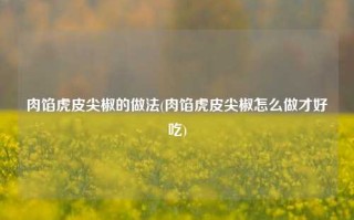 肉馅虎皮尖椒的做法(肉馅虎皮尖椒怎么做才好吃)