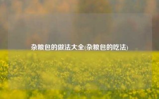 杂粮包的做法大全(杂粮包的吃法)