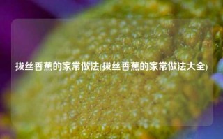 拔丝香蕉的家常做法(拔丝香蕉的家常做法大全)