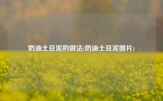 奶油土豆泥的做法(奶油土豆泥图片)