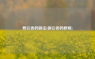 煎云吞的做法(做云吞的教程)