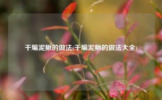 干煸泥鳅的做法(干煸泥鳅的做法大全)