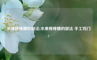 水果棒棒糖的做法(水果棒棒糖的做法 手工窍门)