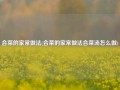 合菜的家常做法(合菜的家常做法合菜汤怎么做)