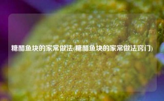 糖醋鱼块的家常做法(糖醋鱼块的家常做法窍门)