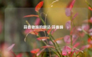 蒜香猪蹄的做法(蒜香蹄髈)