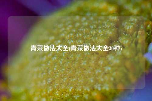 青菜做法大全(青菜做法大全30种)