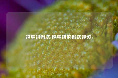 鸡蛋饼做法(鸡蛋饼的做法视频)