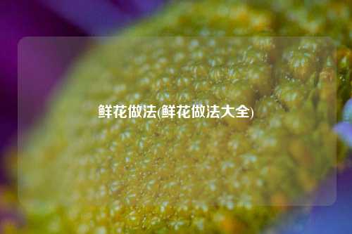 鲜花做法(鲜花做法大全)