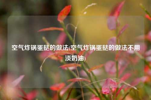 空气炸锅蛋挞的做法(空气炸锅蛋挞的做法不用淡奶油)