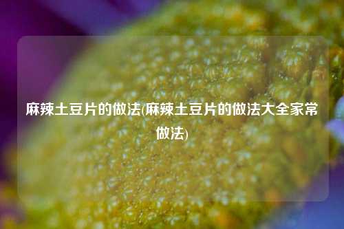 麻辣土豆片的做法(麻辣土豆片的做法大全家常做法)