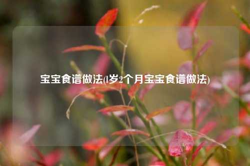 宝宝食谱做法(l岁2个月宝宝食谱做法)